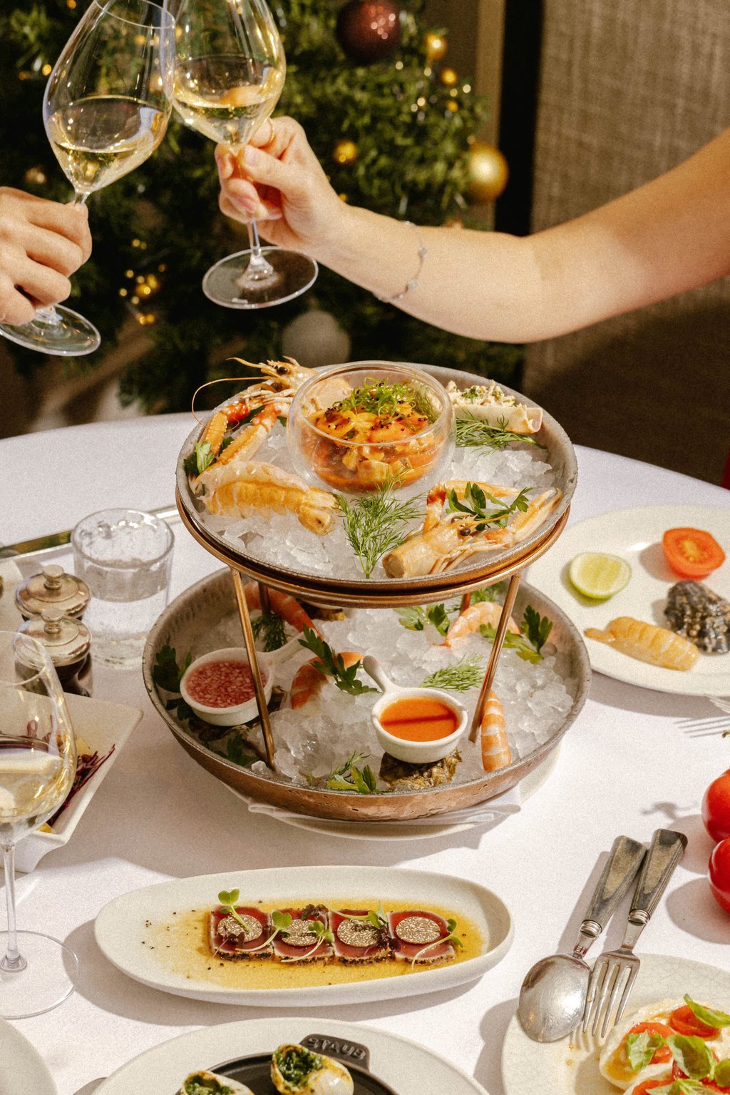 The seafood tower at Le Petite Maison (LPM) in Hong Kong. Photo: Handout