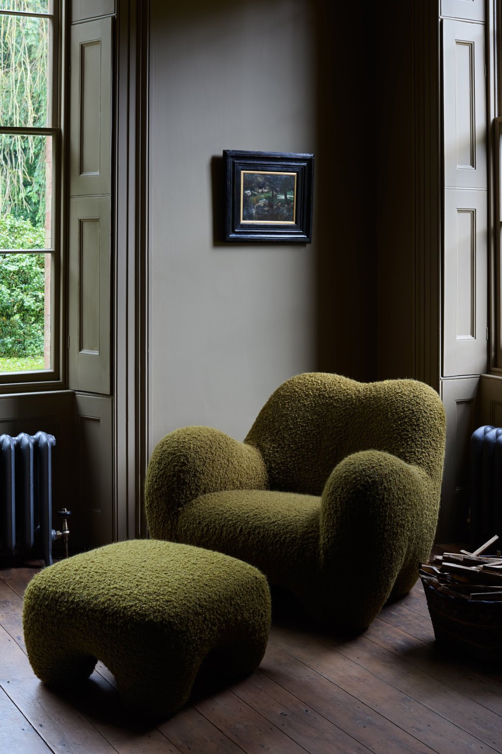 Toogood Gummy armchair and footstool. Photo: Handout