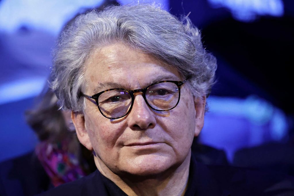 The US will deny visas to former EU commissioner Thierry Breton and four others for supporting foreign censorship targeting Americans. Photo: AFP