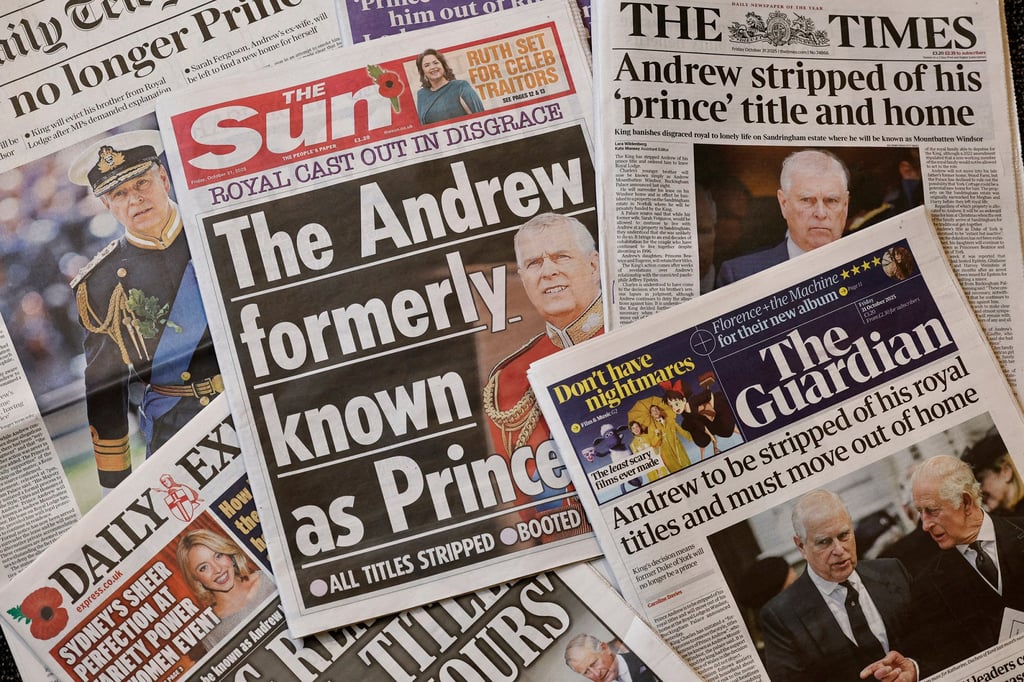 The front pages of some of Britain’s national newspapers are pictured on October 31. Photo: AFP via Getty Images/TNS