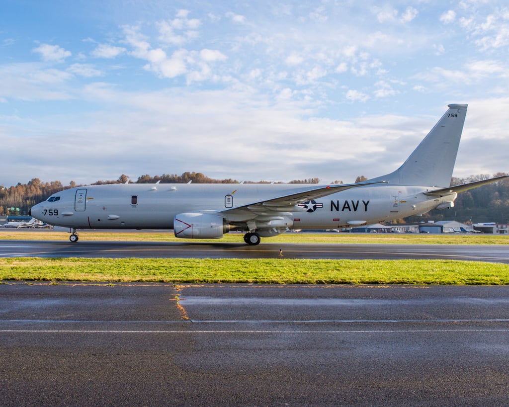 A P-8A Poseidon aircraft. Photo: US Navy via AFP A P-8A Poseidon aircraft. Photo: US Navy via AFP