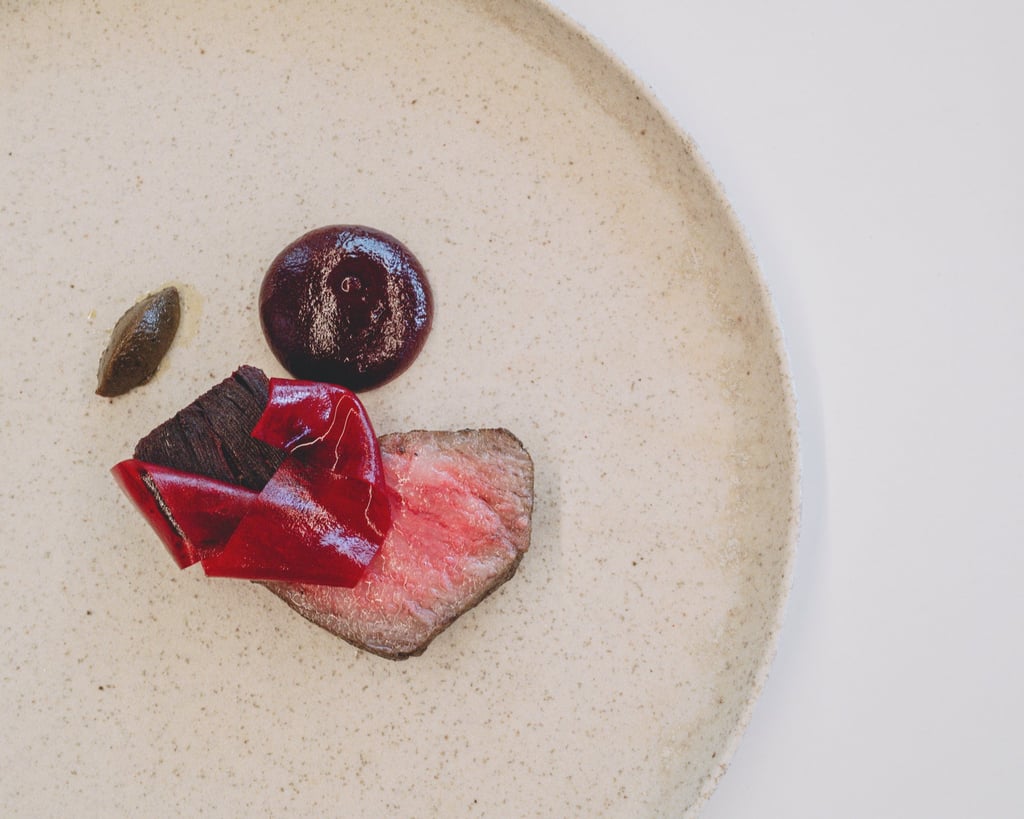 Wagyu with beetroot and fermented root crops, at Helm. Photo: Jocelyn Tam
