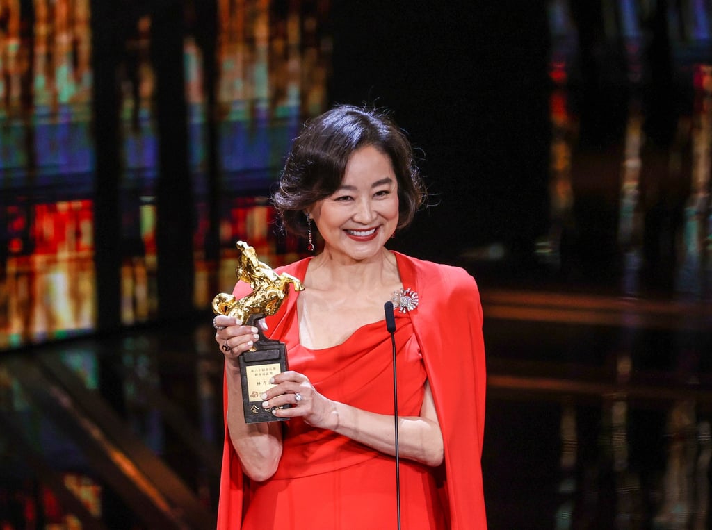 Brigitte Lin was honoured with a Lifetime Achievement Award at the 60th Golden Horse Awards in Taipei in 2023. Photo: CNA Brigitte Lin was honoured with a Lifetime Achievement Award at the 60th Golden Horse Awards in Taipei in 2023. Photo: CNA