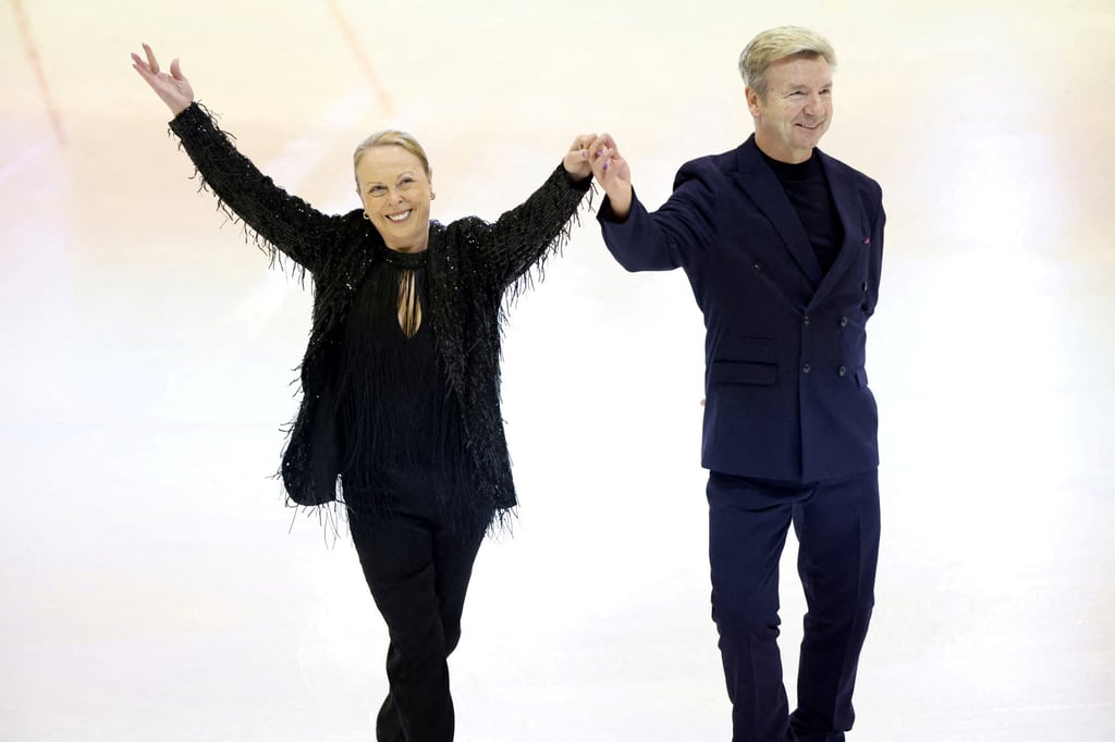 British ice dancers Jayne Torvill and Christopher Dean in 2024. Photo: Reuters