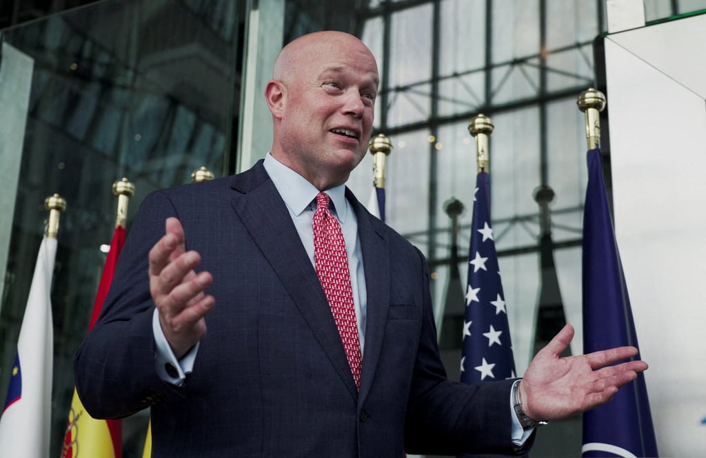 US ambassador to Nato, Matthew Whitaker. Photo: Reuters US ambassador to Nato, Matthew Whitaker. Photo: Reuters
