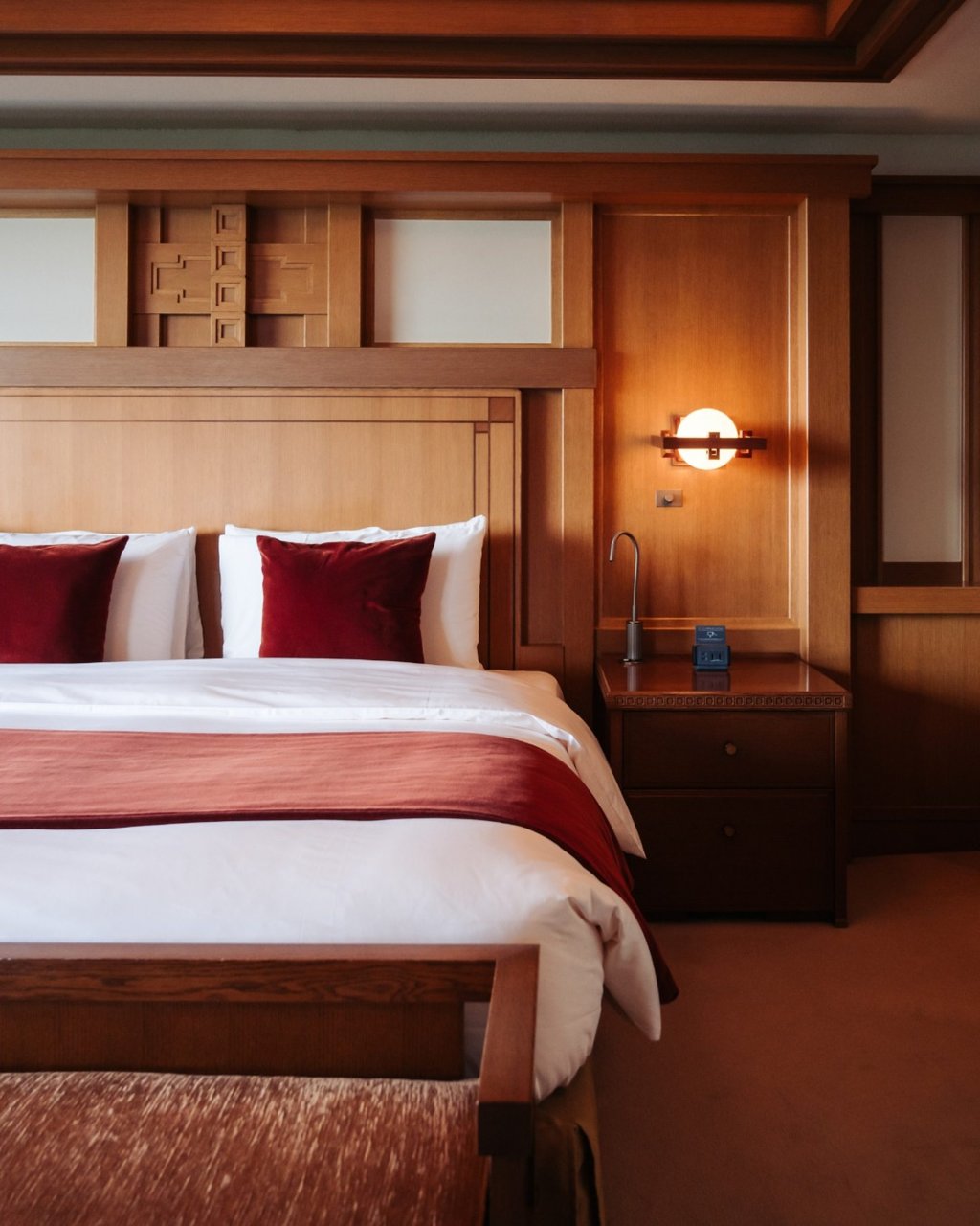 The Imperial’s rooms feature Japanese cedar columns and tatami flooring. Photo: @imperialhoteljapan/Instagram