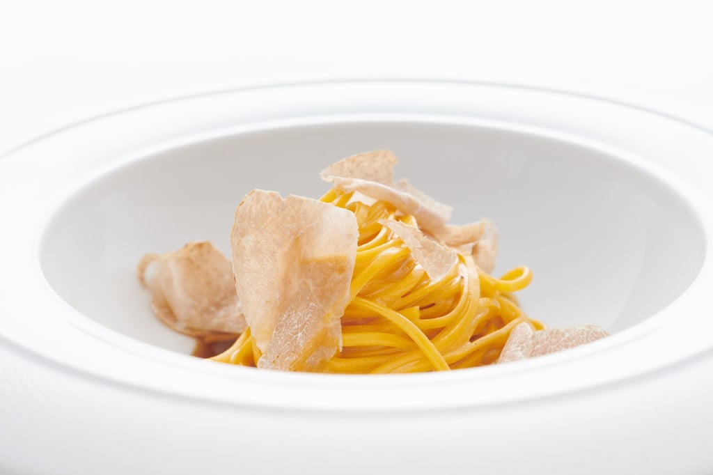 Homemade tagliolini at 8½ Otto e Mezzo Bombana in Central, Hong Kong. Photo: 8½ Otto e Mezzo Bombana