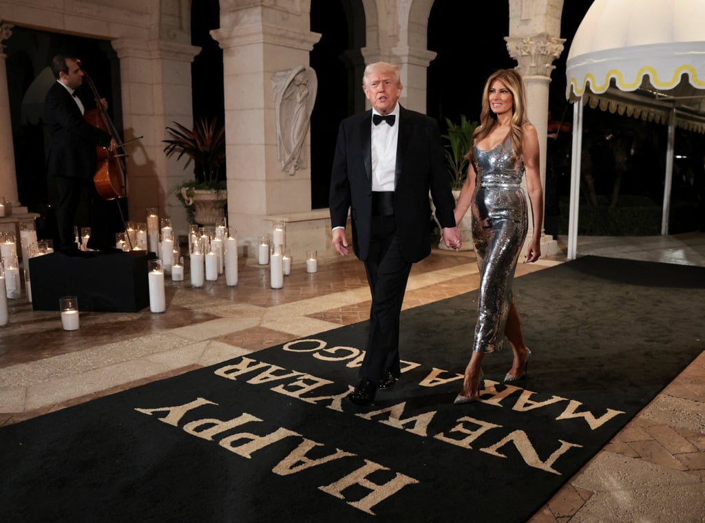 US President Donald Trump and first lady Melania Trump arrive to attend a New Year’s Eve party at Mar-a-Lago. Photo: Reuters US President Donald Trump and first lady Melania Trump arrive to attend a New Year’s Eve party at Mar-a-Lago. Photo: Reuters