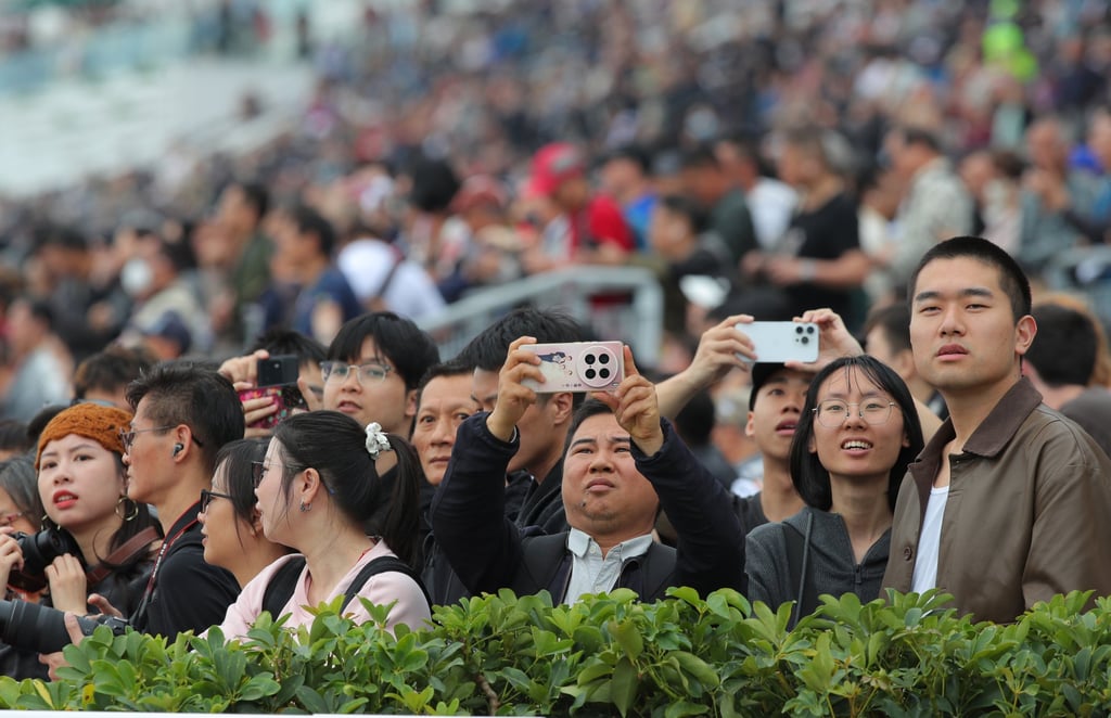 Fans watch the action at Sha Tin. Photo: Kenneth Chan.