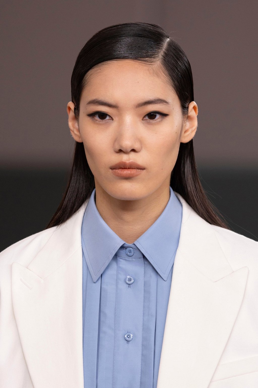 Slicked-back hair at Fendi spring/summer 2026. Photo: Handout Slicked-back hair at Fendi spring/summer 2026. Photo: Handout
