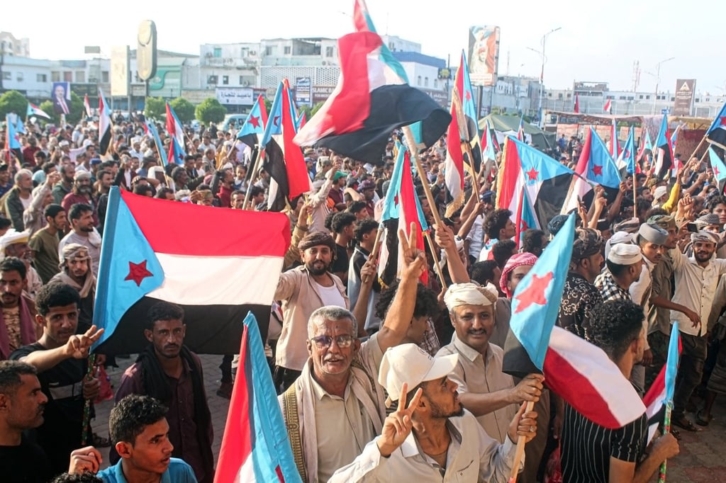 Yemeni supporters of the UAE-backed Southern Transitional Council, which wants to revive an independent South Yemen, rally in Aden in December to demand a “second independence”. Photo: TNS Yemeni supporters of the UAE-backed Southern Transitional Council, which wants to revive an independent South Yemen, rally in Aden in December to demand a “second independence”. Photo: TNS