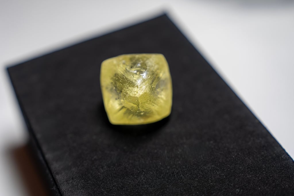 A rough natural diamond from South Africa. Photo: Handout