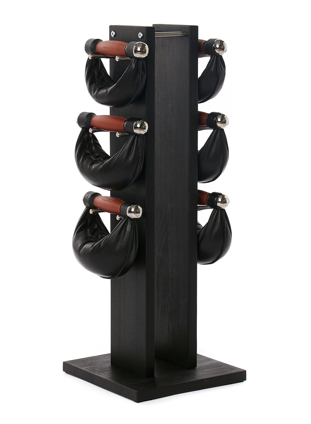 Dunhill leather dumbbells. Photo: Handout