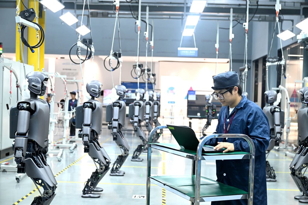 UBtech’s Walker S1 industrial humanoid robot was launched in June last year. Photo: Xinhua UBtech’s Walker S1 industrial humanoid robot was launched in June last year. Photo: Xinhua