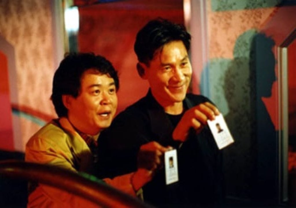 Ahn Sung-ki (right) in a still from Two Cops (1993).