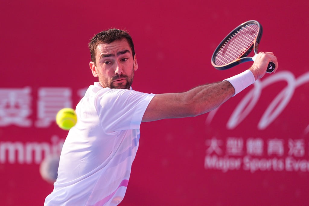 Marin Cilic won his first-round match against Adrian Mannarino 6-3, 6-2. Photo: Eugene Lee Marin Cilic won his first-round match against Adrian Mannarino 6-3, 6-2. Photo: Eugene Lee
