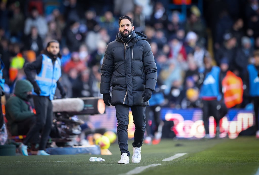 Ruben Amorim expressed his unhappiness after the game against Leeds United on Sunday. Photo: EPA Ruben Amorim expressed his unhappiness after the game against Leeds United on Sunday. Photo: EPA