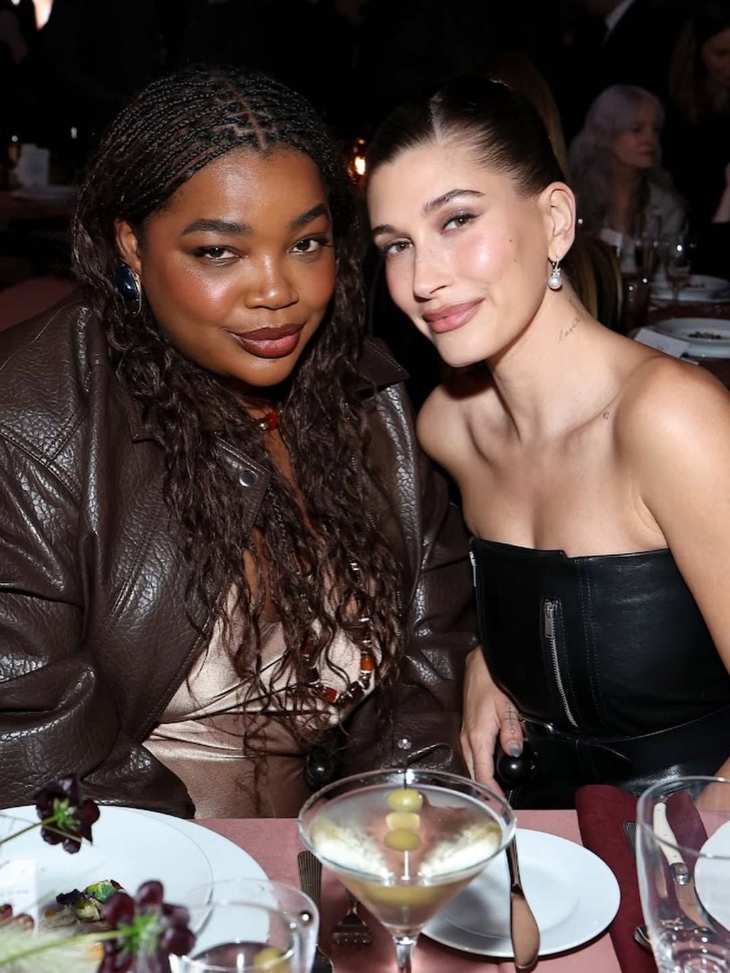 Gabriella Karefa-Johnson and Hailey Bieber at the Miss Baddie Supreme Awards last October. Photo: @gabriellak_j/Instagram