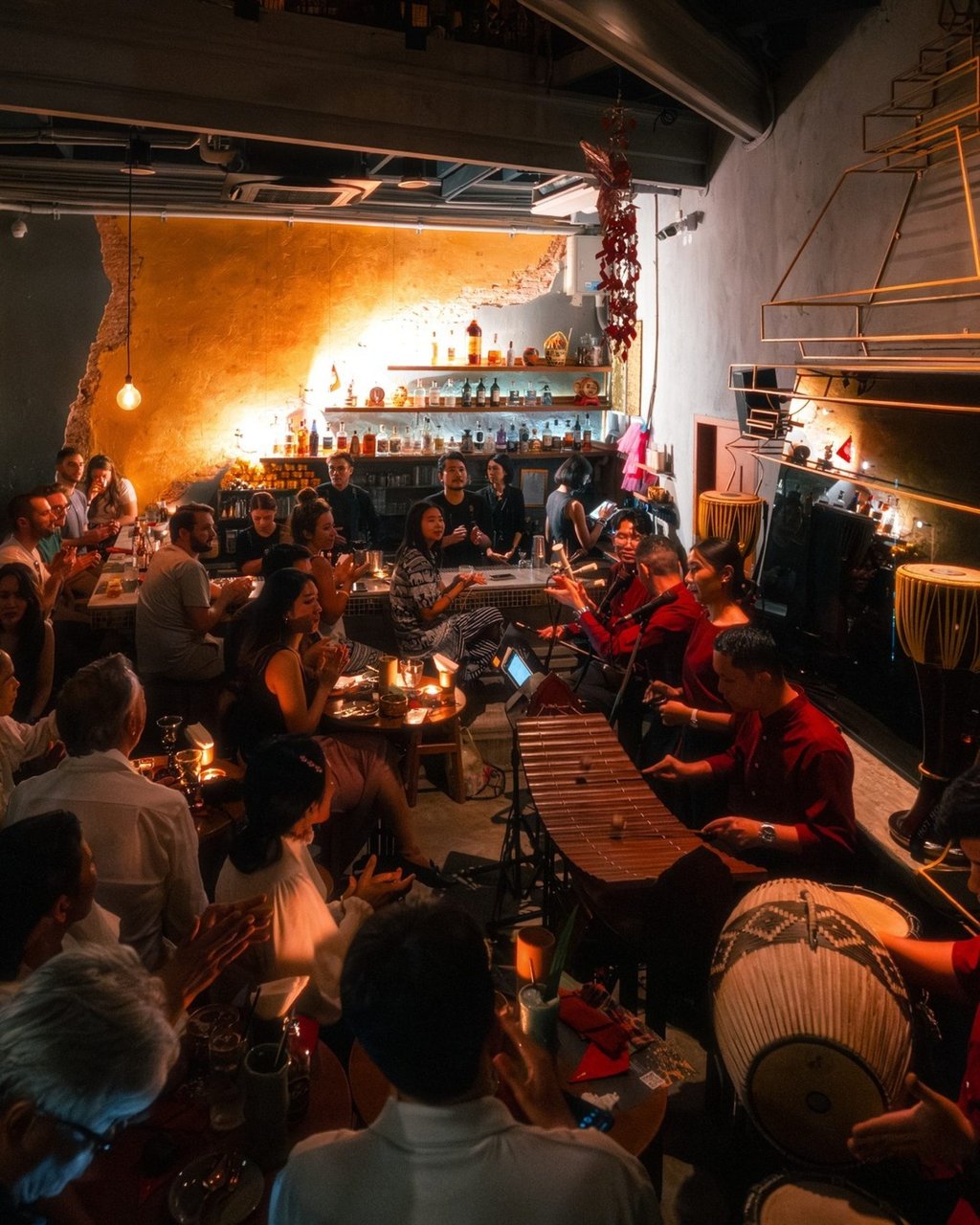 Tep Bar, located in Bangkok’s Chinatown district, features Thai drinks, snacks and traditional music. Photo: Handout