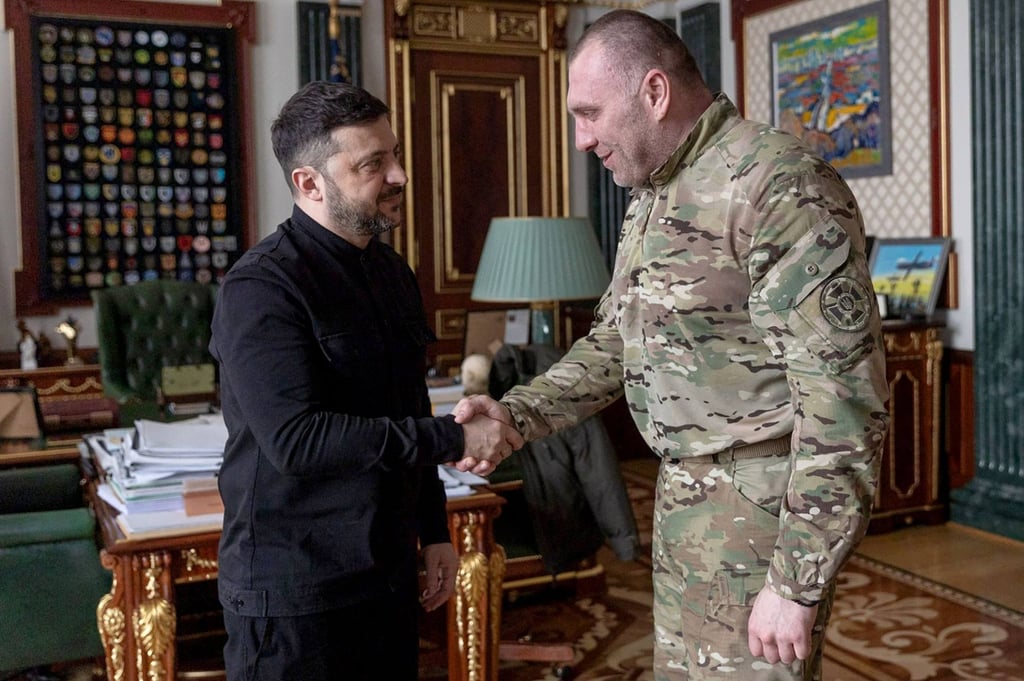 The head of Ukraine’s SBU security service, Vasyl Malyuk, is stepping down from his post, President Volodymyr Zelensky said on Monday. Photo: Ukrainian Presidential Press Service via AFP