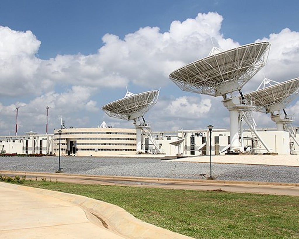 Venezuela’s only active remote sensing satellite facility, at the Captain Manuel Rios airbase, was developed and built by China. Photo: Handout