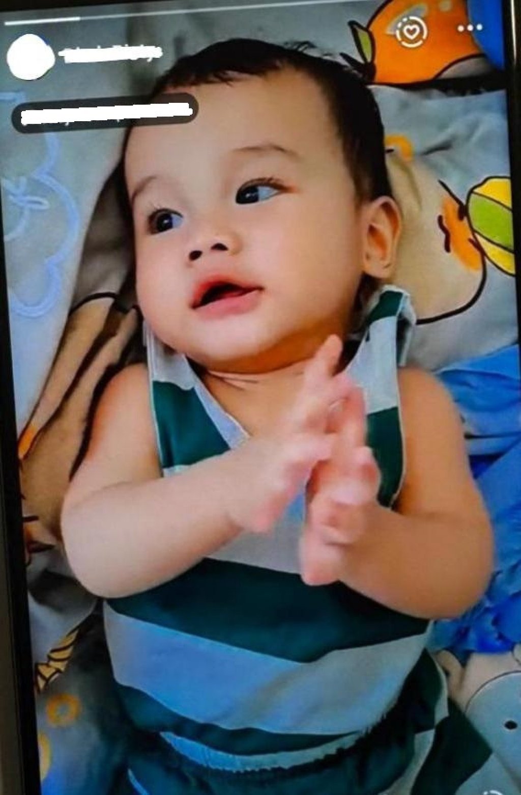 The 11-month-old son, Mukit Shznjz Putra Pratama. Photo: Handout