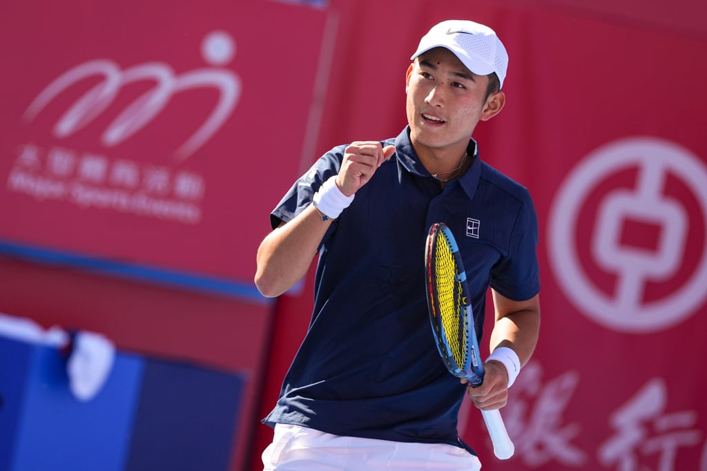 Jerry Shang saw off Lorenzo Sonego in straight sets. Photo: Elson Li