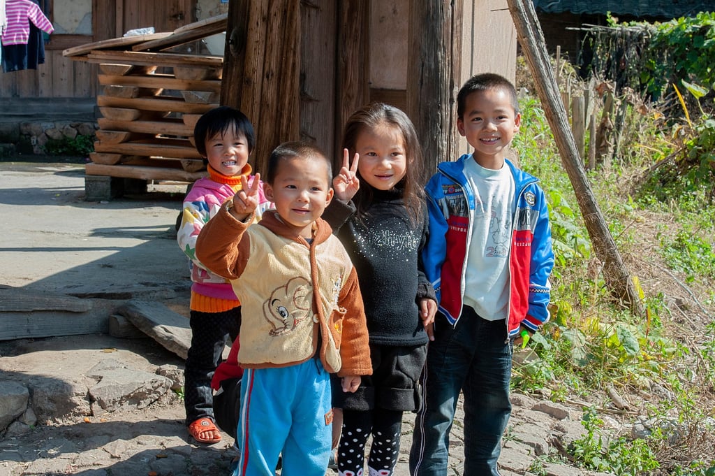 A group of children play in a rural village in China. The beating ritual was largely confined to the countryside. Photo: Shutterstock A group of children play in a rural village in China. The beating ritual was largely confined to the countryside. Photo: Shutterstock