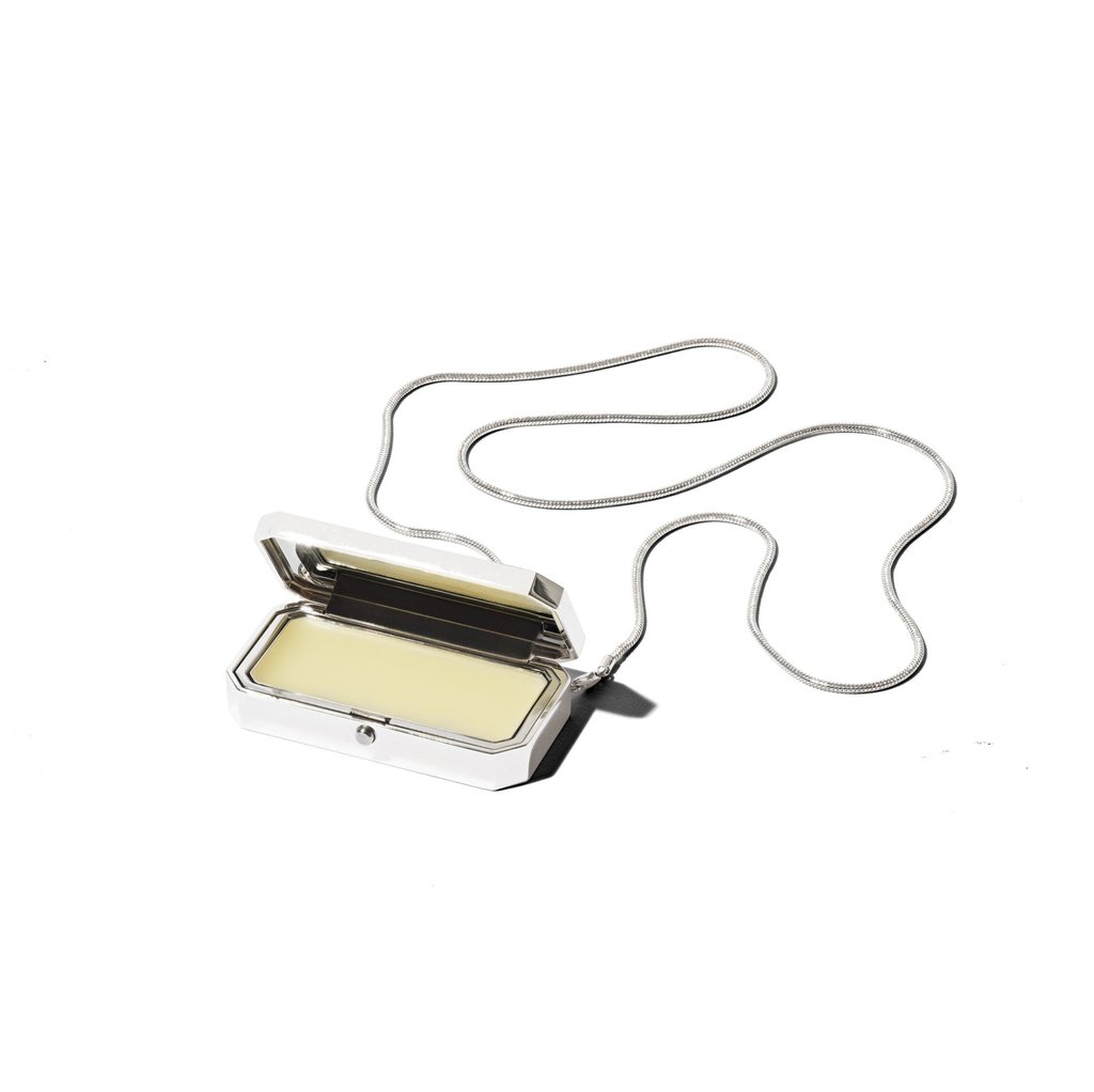 Officine Universelle Buly has created an elegant metal case for it Baume des Muses lip balm. Photo: Handout