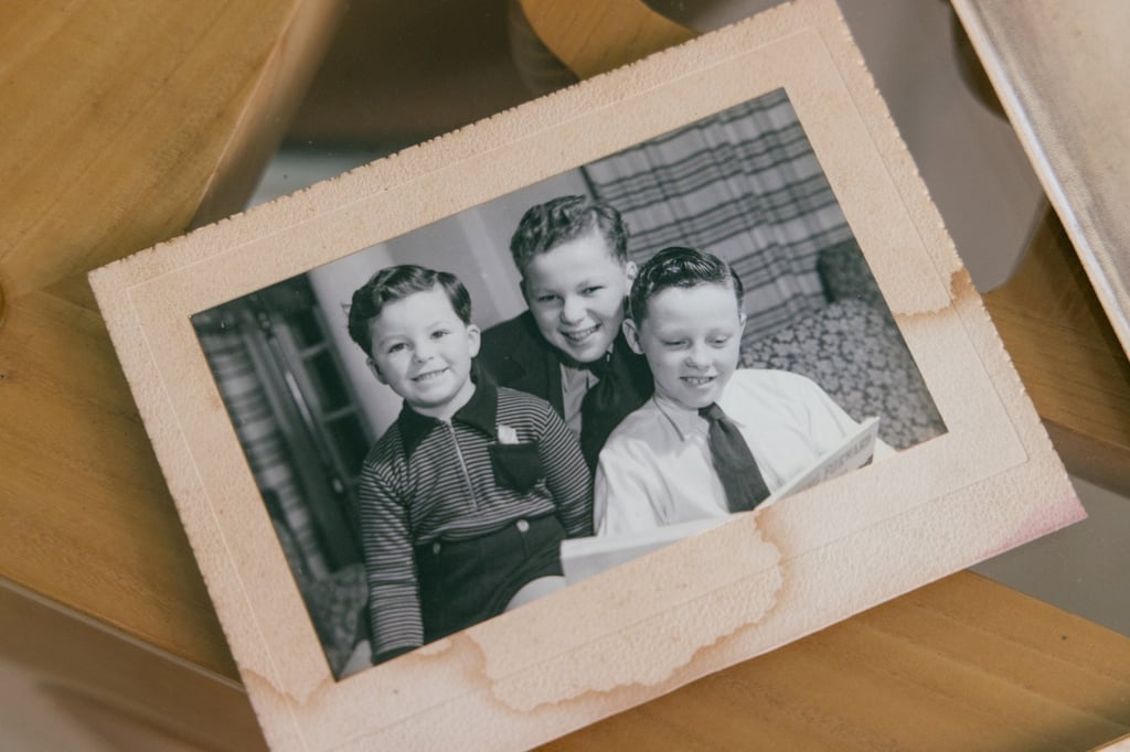 A circa 1952 photo of Neville Sarony with his younger brothers, Paul (left) and Peter (right). Photo: Tracy Wong A circa 1952 photo of Neville Sarony with his younger brothers, Paul (left) and Peter (right). Photo: Tracy Wong