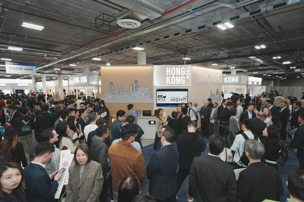 Visitors throng Hong Kong booths at CES 2026. Photo: Handout Visitors throng Hong Kong booths at CES 2026. Photo: Handout