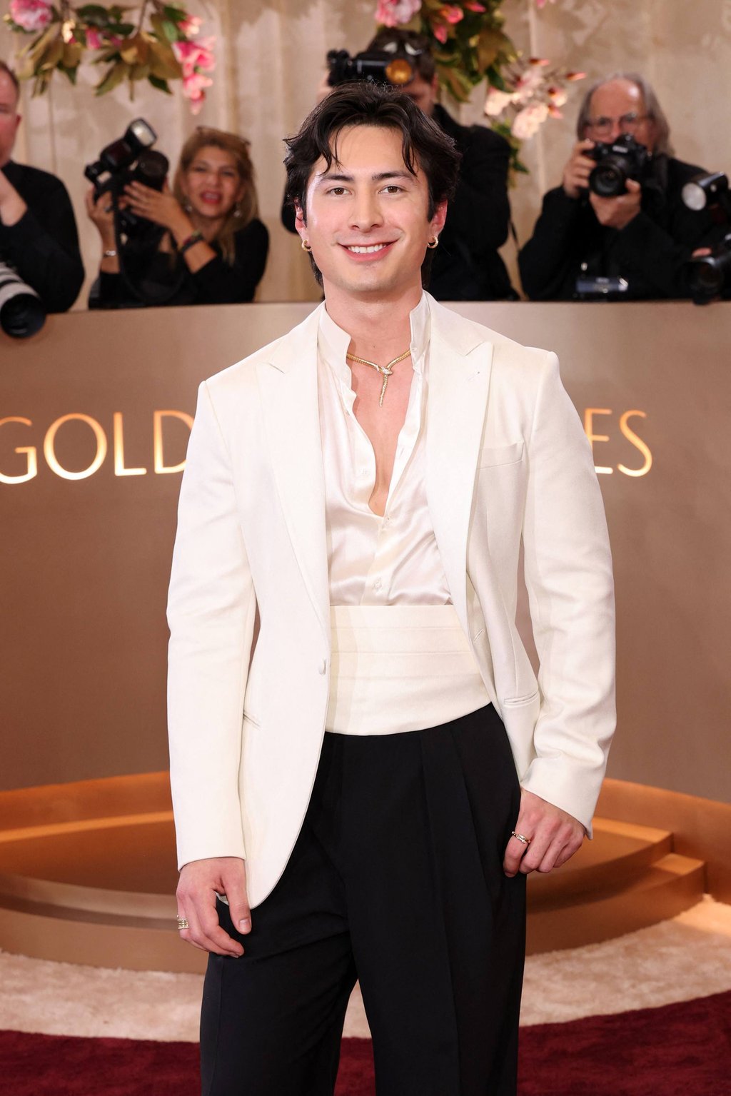 Hudson Williams attends the Golden Globe Awards at the Beverly Hilton on January 11. Photo: Getty Images/AFP Hudson Williams attends the Golden Globe Awards at the Beverly Hilton on January 11. Photo: Getty Images/AFP