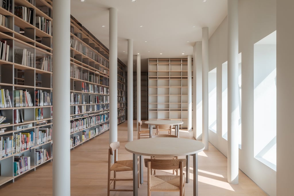 The library at Espace Gabrielle Chanel. Photo: Handout The library at Espace Gabrielle Chanel. Photo: Handout