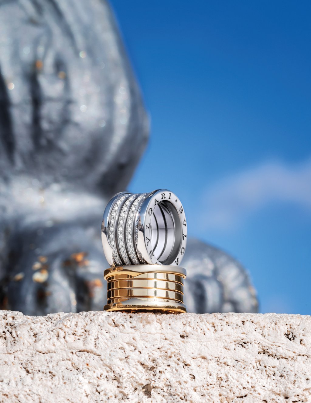 Bulgari’s famous five-band rings. Photo: Handout