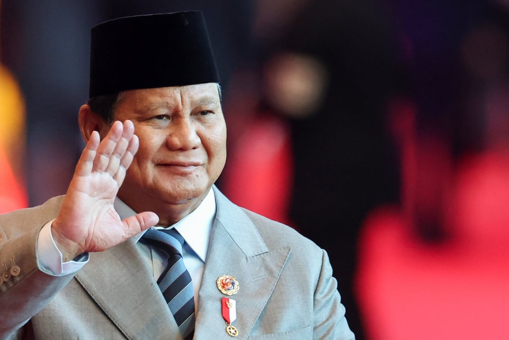 Indonesia’s President Prabowo Subianto has called the free meals programme “strategic” to address malnutrition in up to 30 per cent of Indonesian children. Photo: Pool via AP