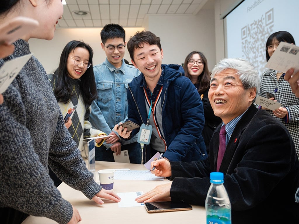 Professor Youmin Xi (seated), executive president of XJTLU, says educational innovation has been the university’s core focus since it was established 20 years ago. Professor Youmin Xi (seated), executive president of XJTLU, says educational innovation has been the university’s core focus since it was established 20 years ago.