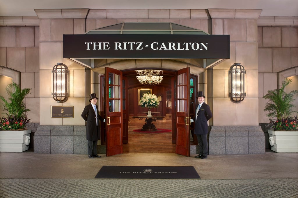 The front entrance of the Ritz-Carlton Osaka. The hotel opened in 1997. Photo: Handout