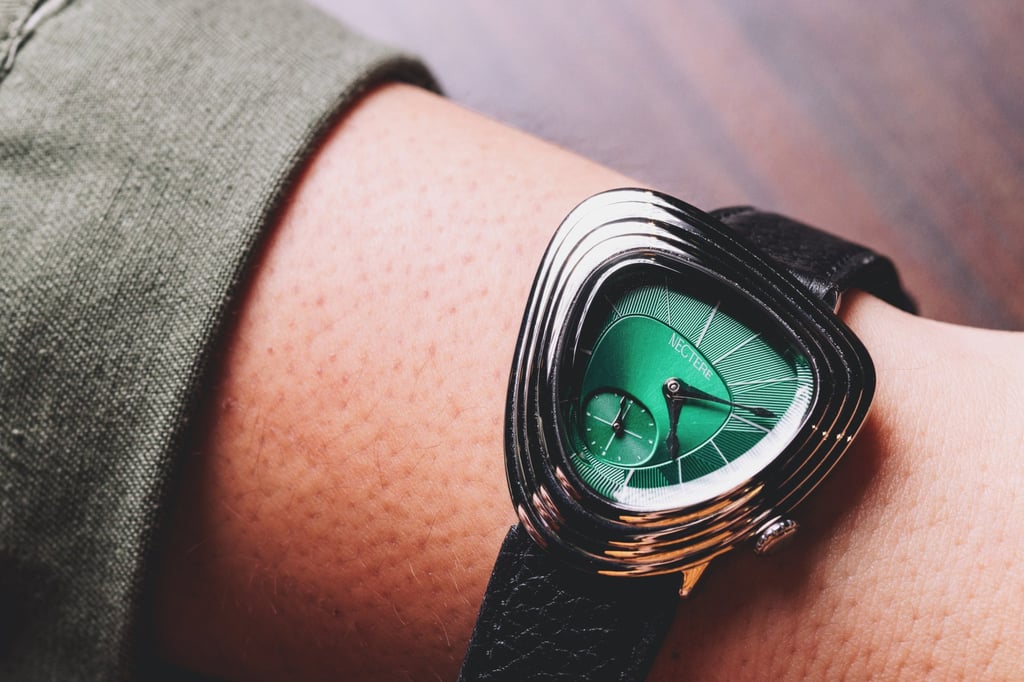 The Forest design with its distinctive green dial from the Order From Chaos collection. Photo: Jocelyn Tam