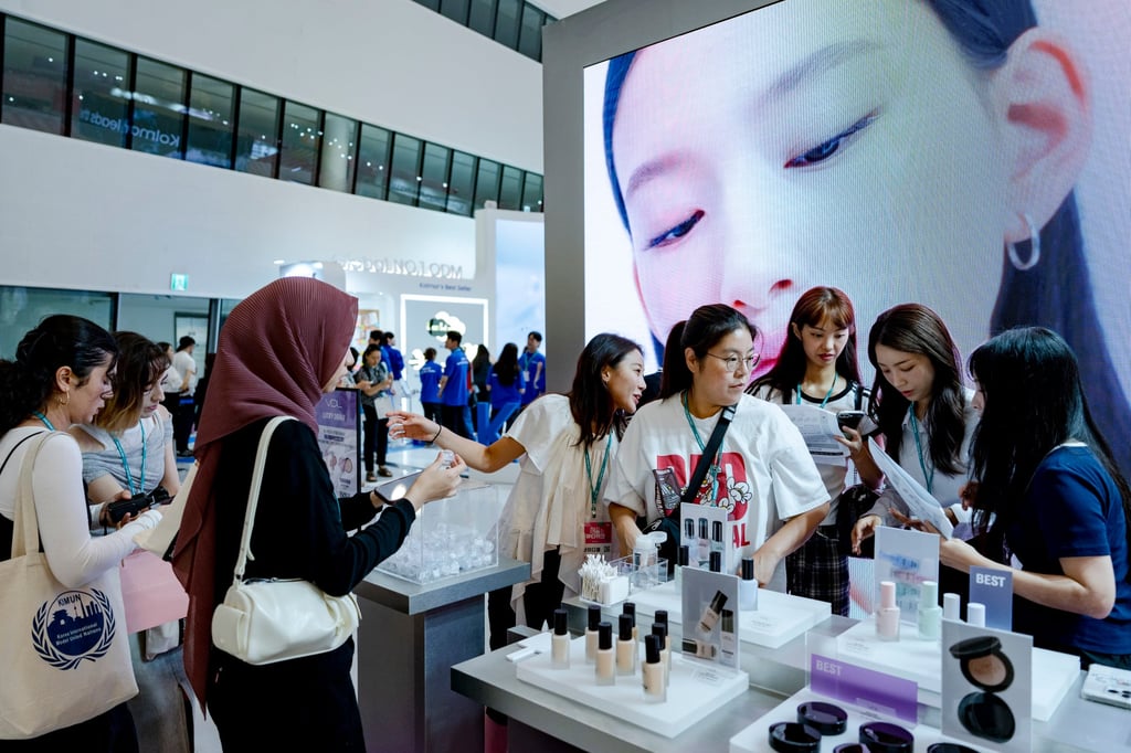 Visitors at Seoul Beauty Week 2025 held in the South Korean capital on August 28, 2025. K-beauty has become a global phenomenon. Photo: Getty Images