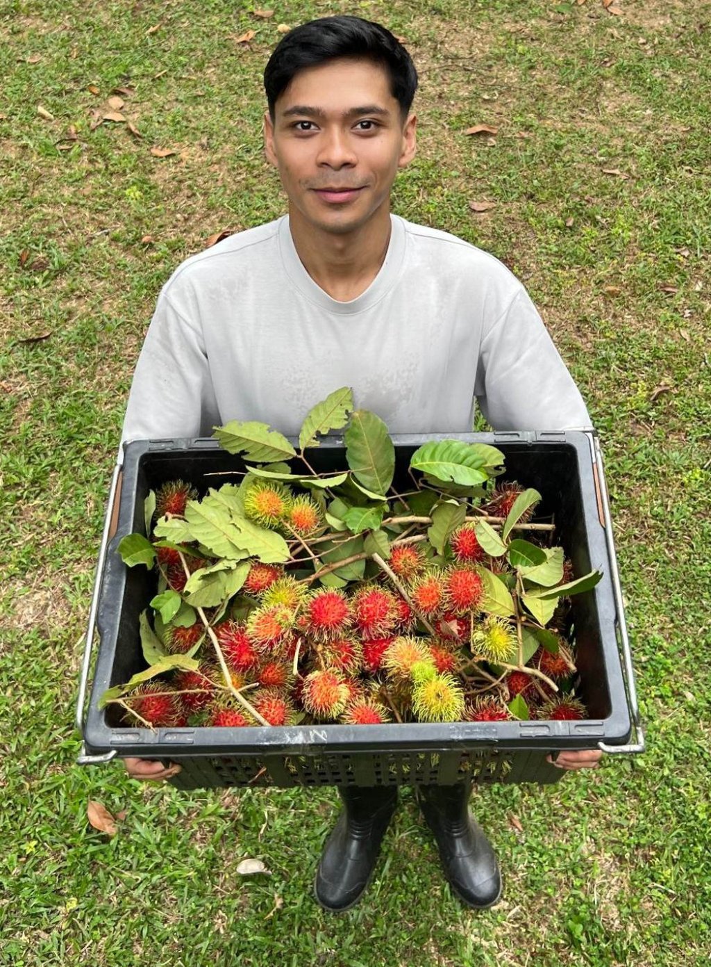 Aizat Halim says farming has always been his first career choice. Photo: Ushar Daniele