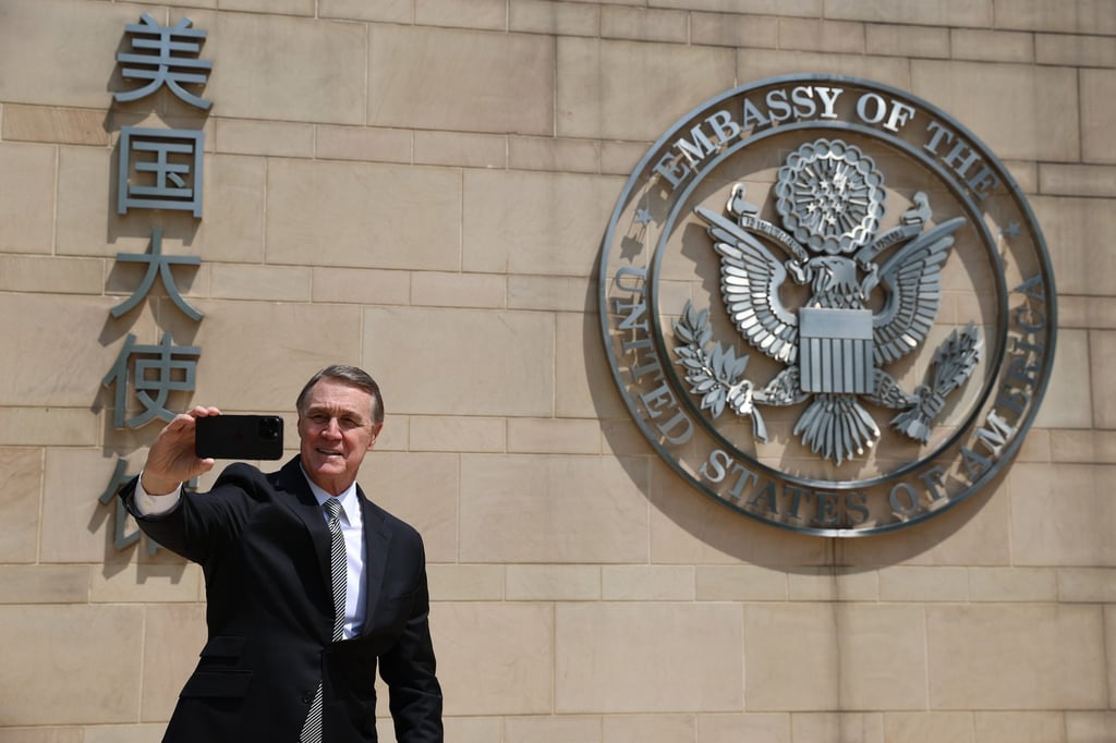 David Perdue took up the post as US ambassador in Beijing on May 15. Photo: X/@USAmbChina
