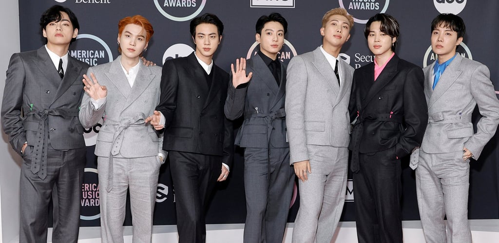 BTS attends the 2021 American Music Awards at Microsoft Theater in Los Angeles. Photo: Getty Images/TNS