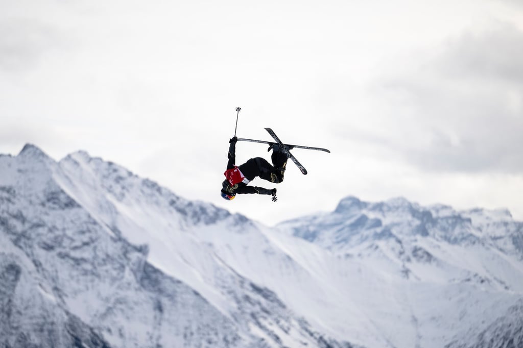 Eileen Gu in action at the Laax Open. Photo: AP