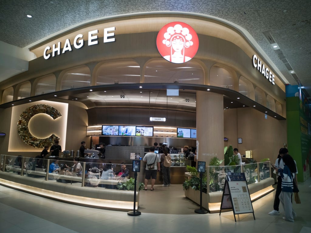 A Chagee store in Singapore. Recent data shows Chinese nationals own 3 per cent of registered retail businesses in the city state. Photo: Shutterstock