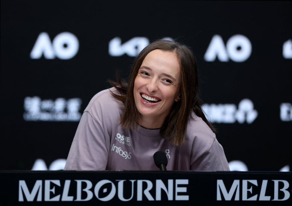 Iga Swiatek is chasing a career grand slam, having already won Wimbledon, the US Open and French Open. Photo: Reuters