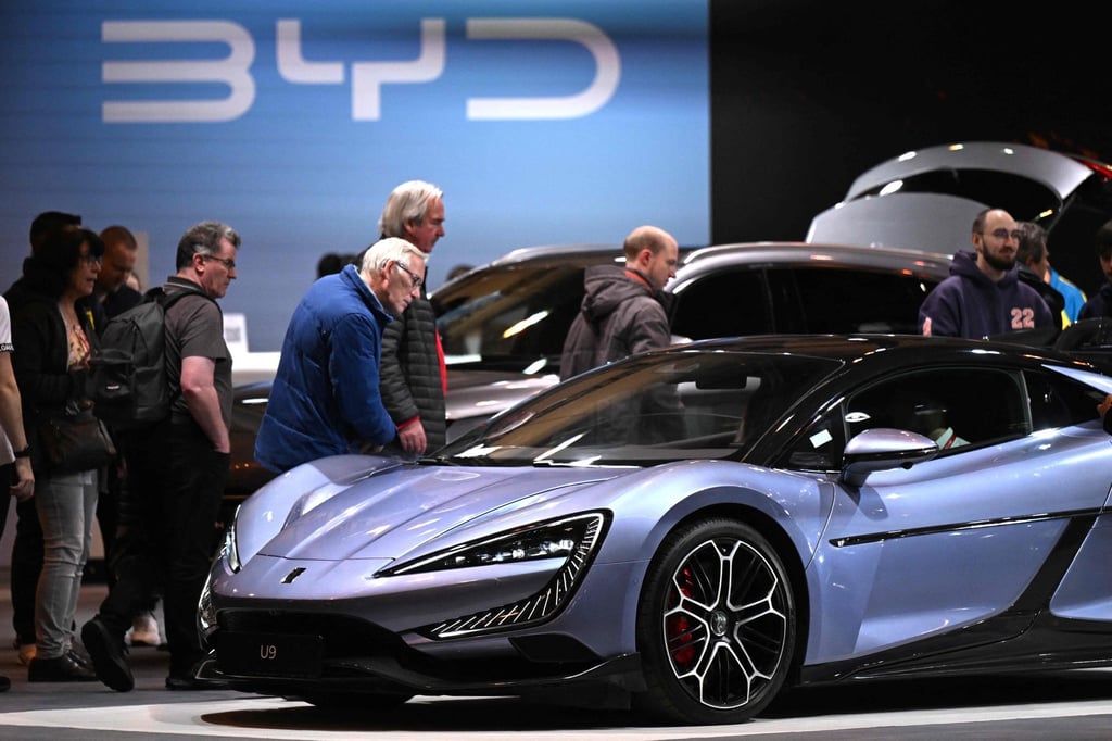 Exports now account for 20 per cent of BYD’s sales, up from 10 per cent in 2024. Photo: AFP Exports now account for 20 per cent of BYD’s sales, up from 10 per cent in 2024. Photo: AFP