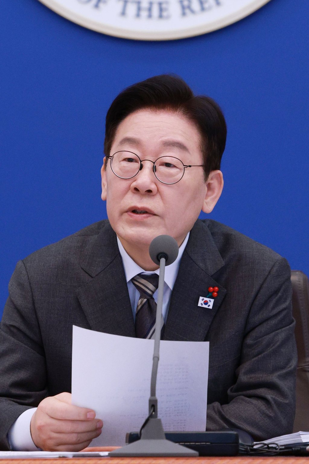 South Korean President Lee Jae Myung speaks during a cabinet meeting at the presidential office in Seoul on Tuesday. Photo: Yonhap/EPA South Korean President Lee Jae Myung speaks during a cabinet meeting at the presidential office in Seoul on Tuesday. Photo: Yonhap/EPA