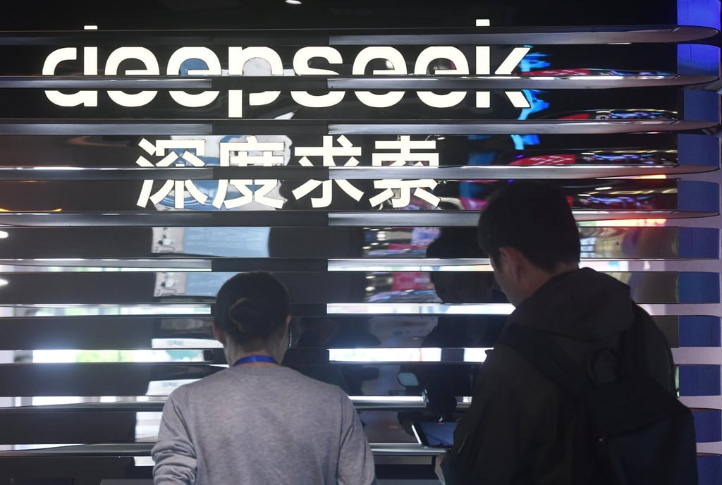 A DeepSeek display at an AI fair in Hangzhou, east China’s Zhejiang Province, May 4, 2025. Photo: Xinhua