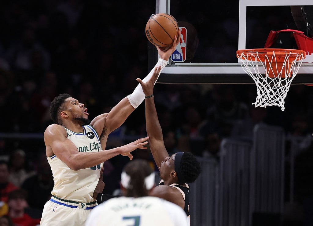Giannis Antetokounmpo (left) led the voting for the Eastern Conference starters. Photo: AFP