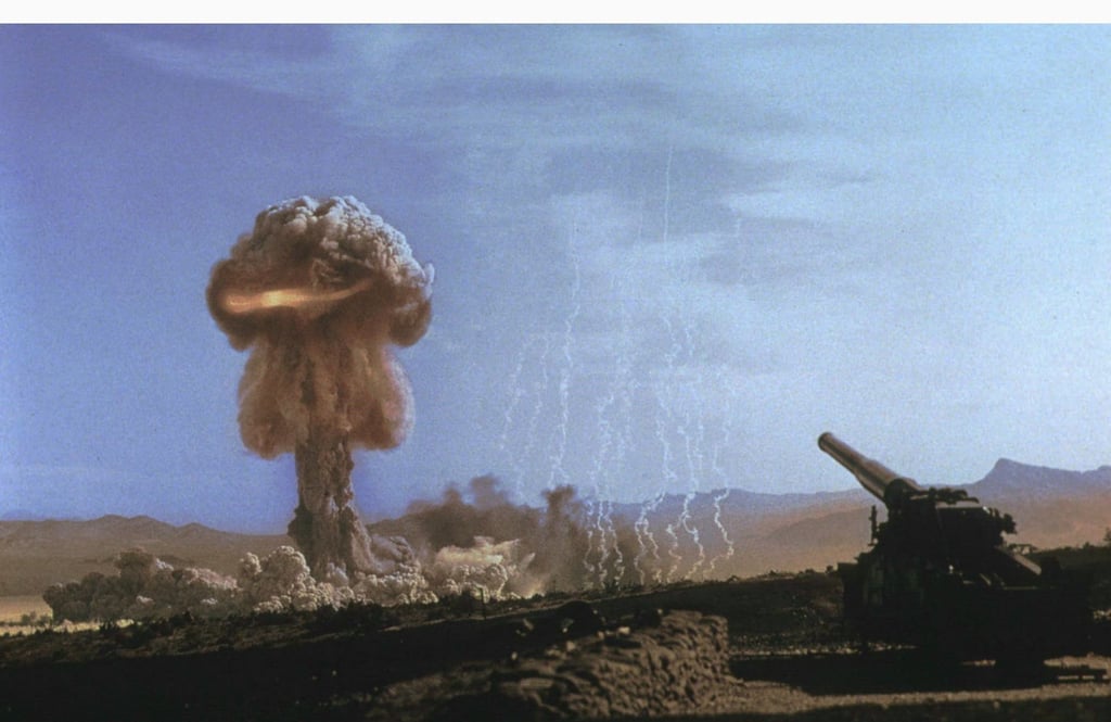 A US test of a nuclear artillery shell at the Nevada Test Site in 1953. File photo: National Nuclear Security Administration via Reuters A US test of a nuclear artillery shell at the Nevada Test Site in 1953. File photo: National Nuclear Security Administration via Reuters